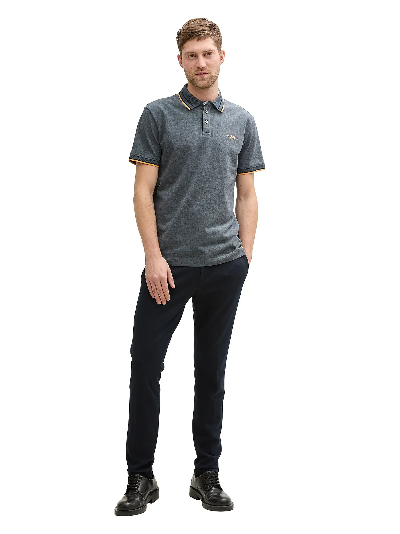 TOM TAILOR | Poloshirt | grau